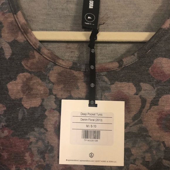 Denim Floral Deep pocket Tunic - Picture 5 of 5